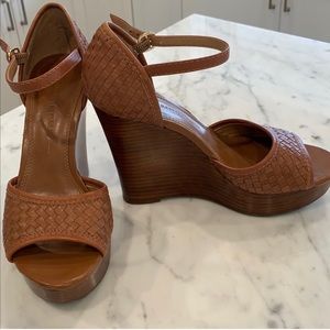 Banana Republic Woven Leather Wedges